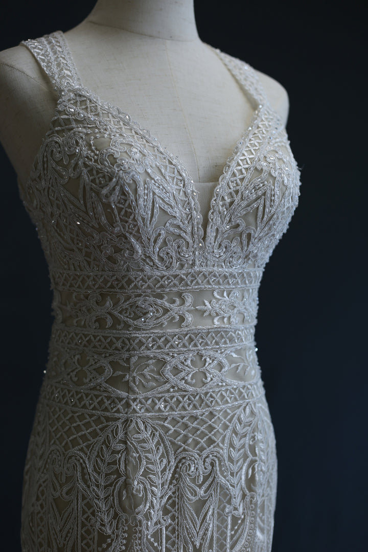 Wedding Gown Fit & Flare Se-479