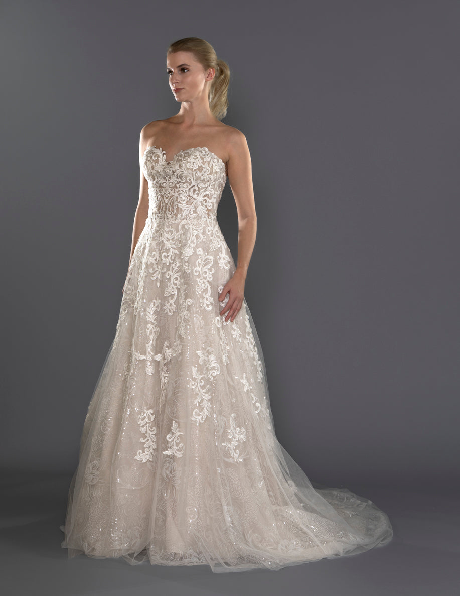 Wedding Gown A-line Moloty A161