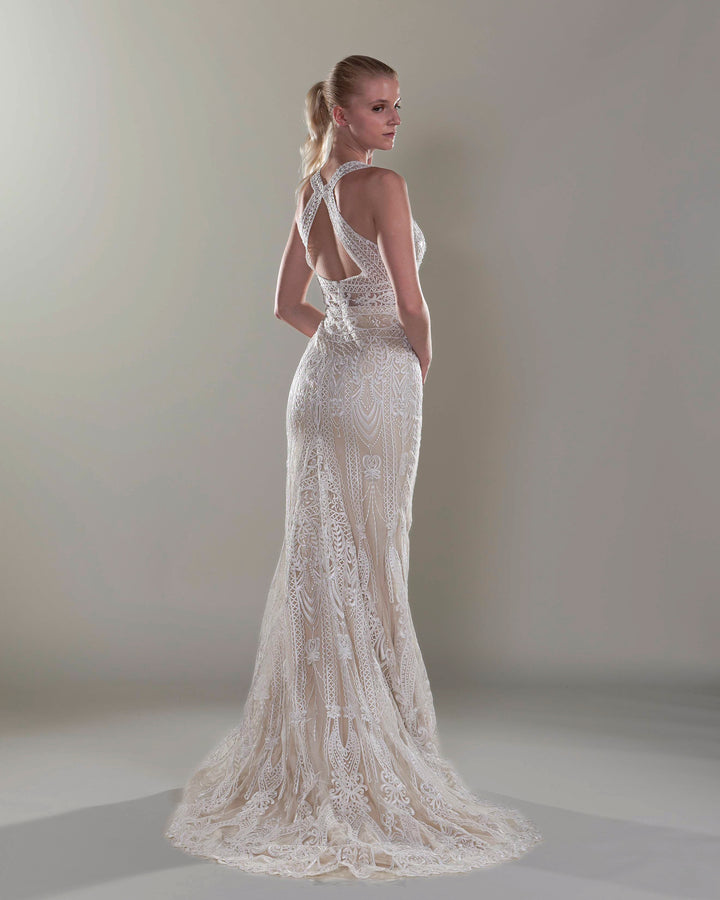 Wedding Gown Fit & Flare Se-479