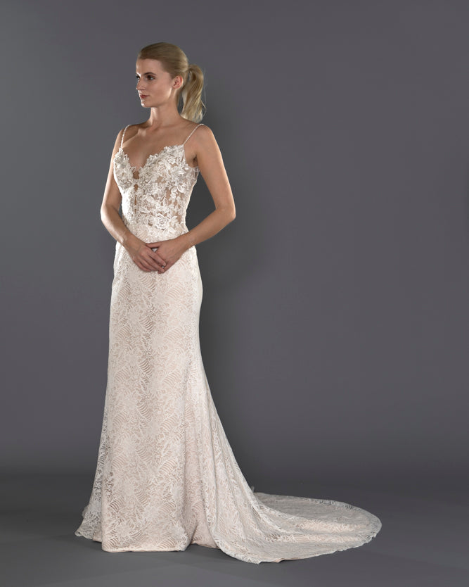 Wedding Gown Fit & Flare Moloty A164