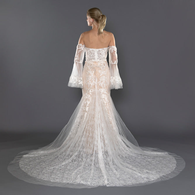 Wedding Gown Fit & Flare Moloty A173