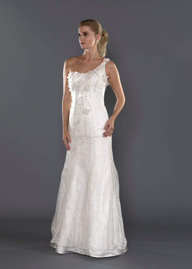 Wedding Gown Fit & Flare Moloty A178