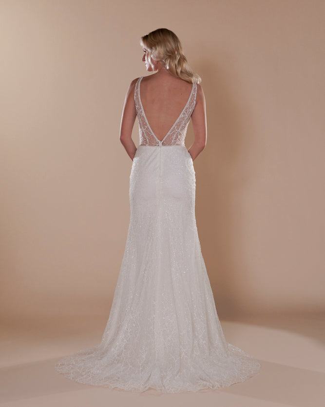 Wedding Gown Fit & Flare Moloty A213