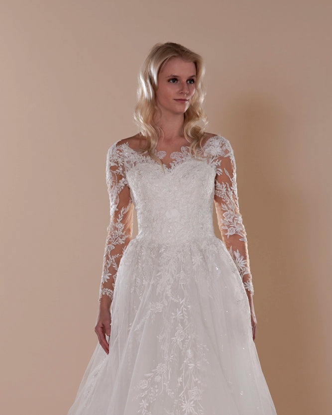 Wedding Gown A-line Ballgown Moloty A229