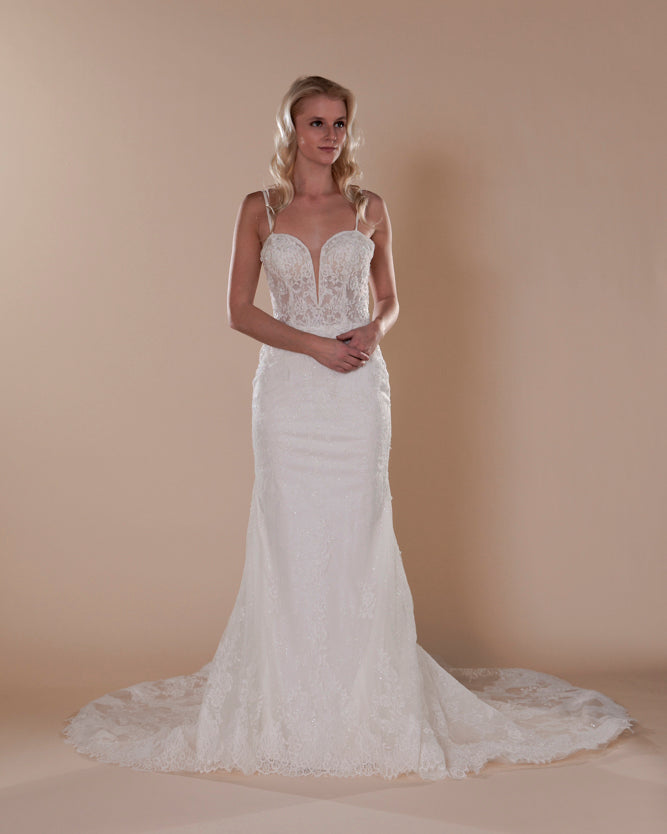 Wedding Gown Fit & Flare Moloty A233
