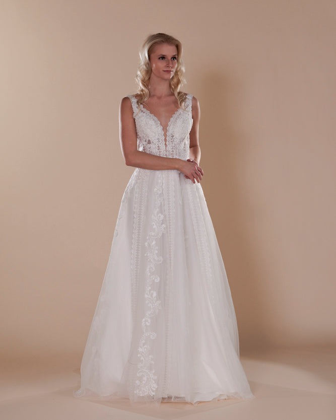 Wedding Gown A-line Moloty A198