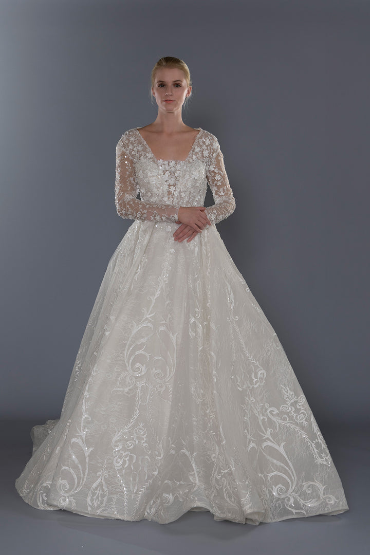 Wedding Gown A-line Moloty A128