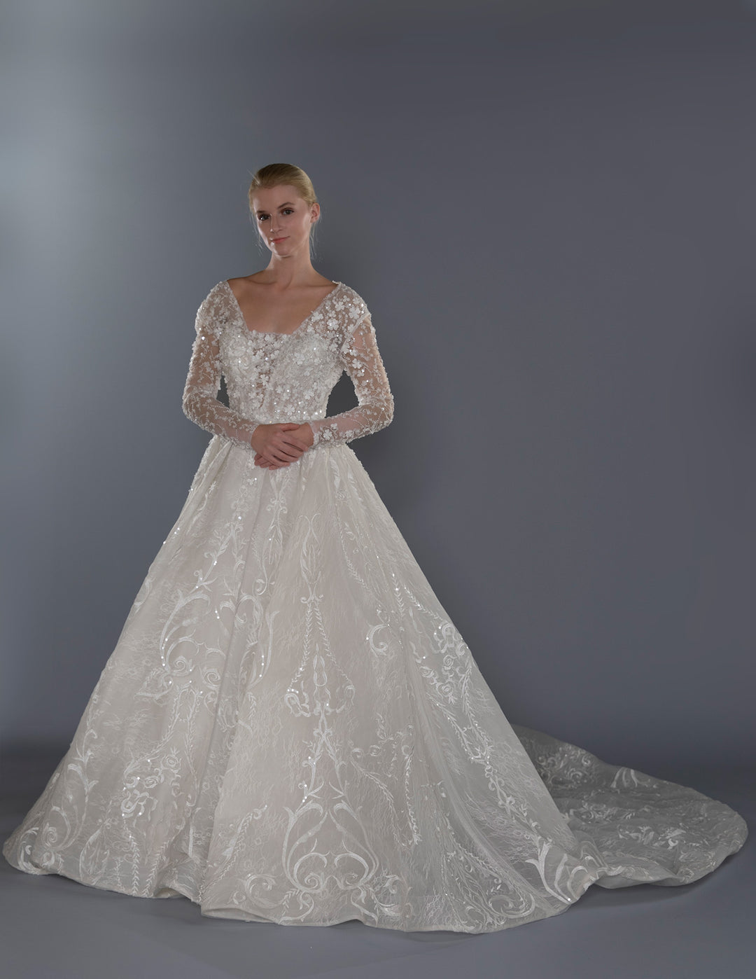 Wedding Gown A-line Moloty A128