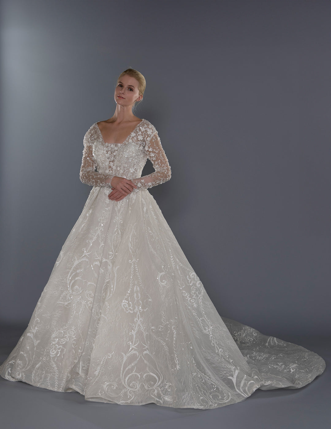 Wedding Gown A-line Moloty A128