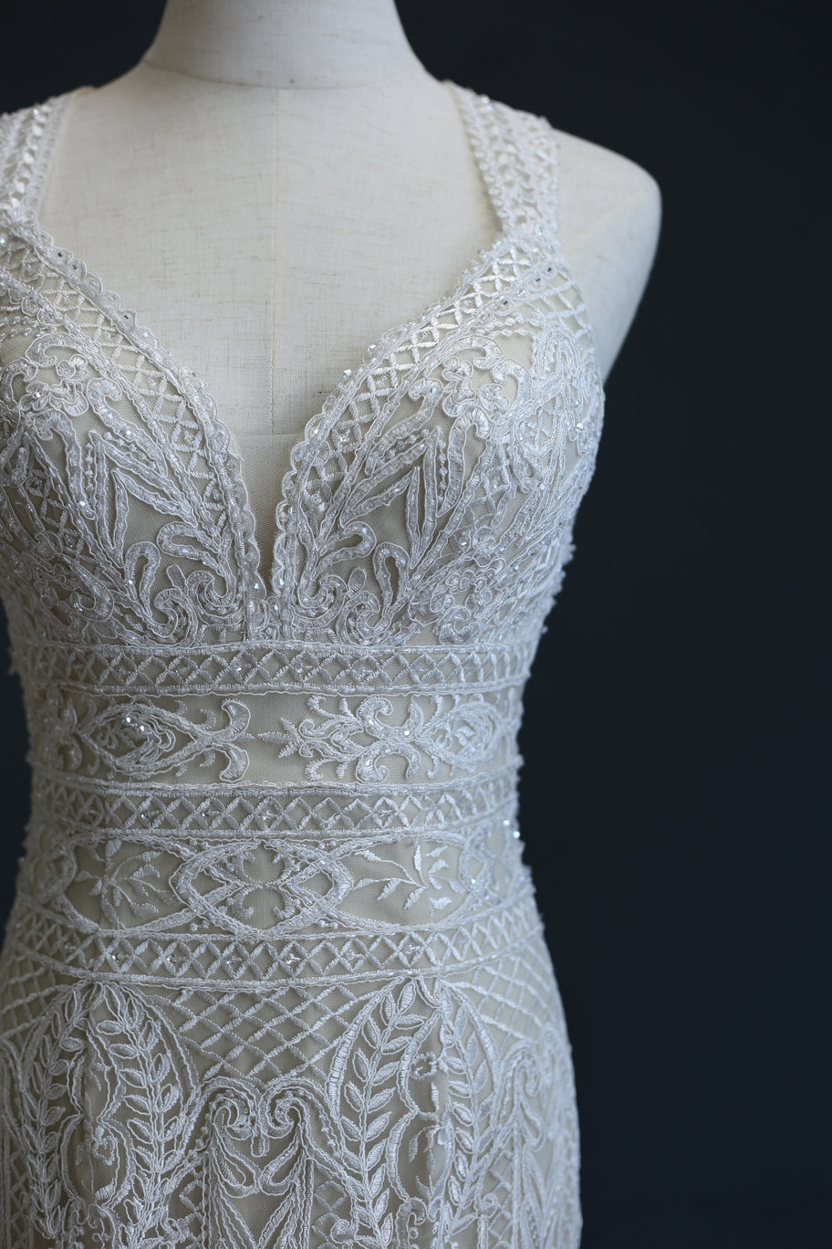 Wedding Gown Fit & Flare Se-479