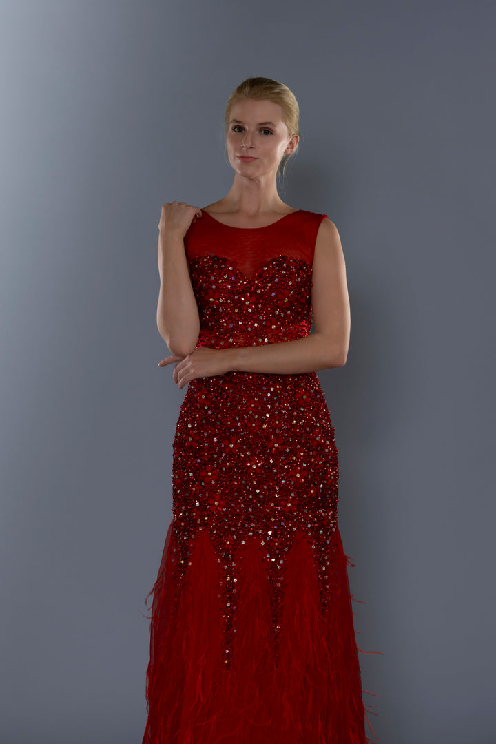 Wedding Gown Fit & Flare Moloty A136