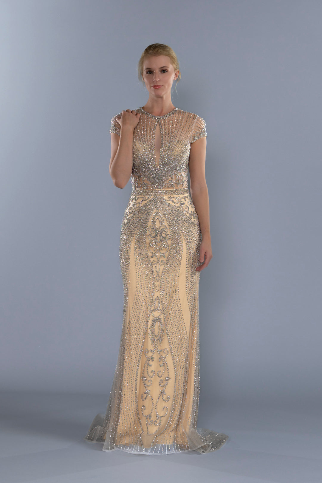 Wedding Gown Fit & Flare Moloty A145