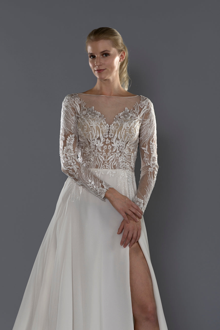 Wedding Gown A-line Moloty A159