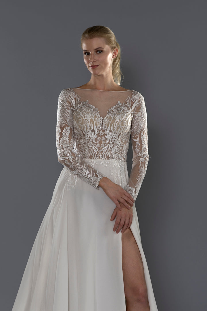 Wedding Gown A-line Moloty A159