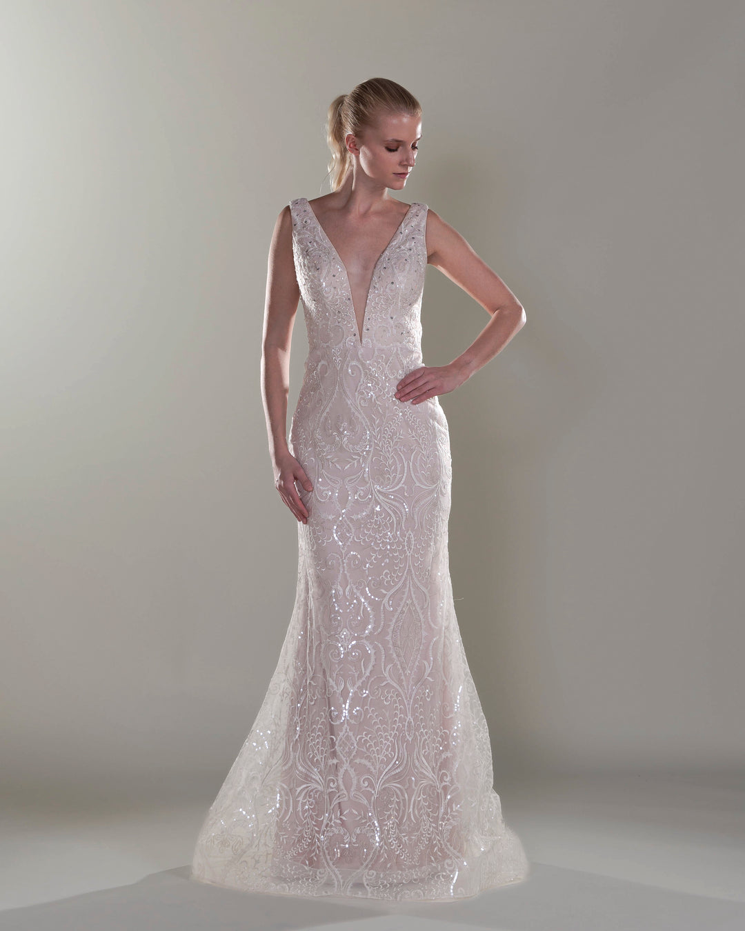 Wedding Gown Fit & Flare Se-333