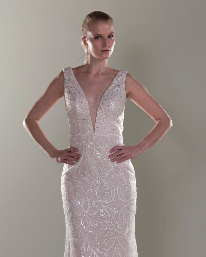 Wedding Gown Fit & Flare Se-333