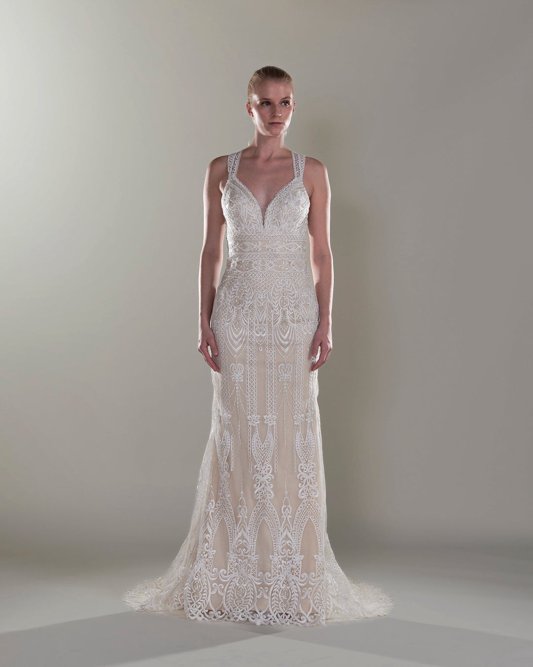 Wedding Gown Fit & Flare Se-479