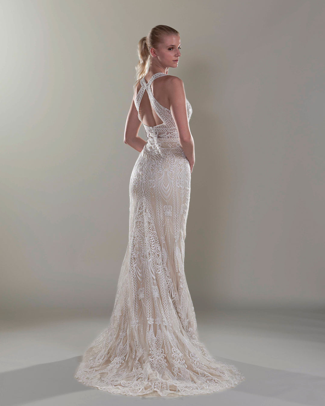 Wedding Gown Fit & Flare Se-479