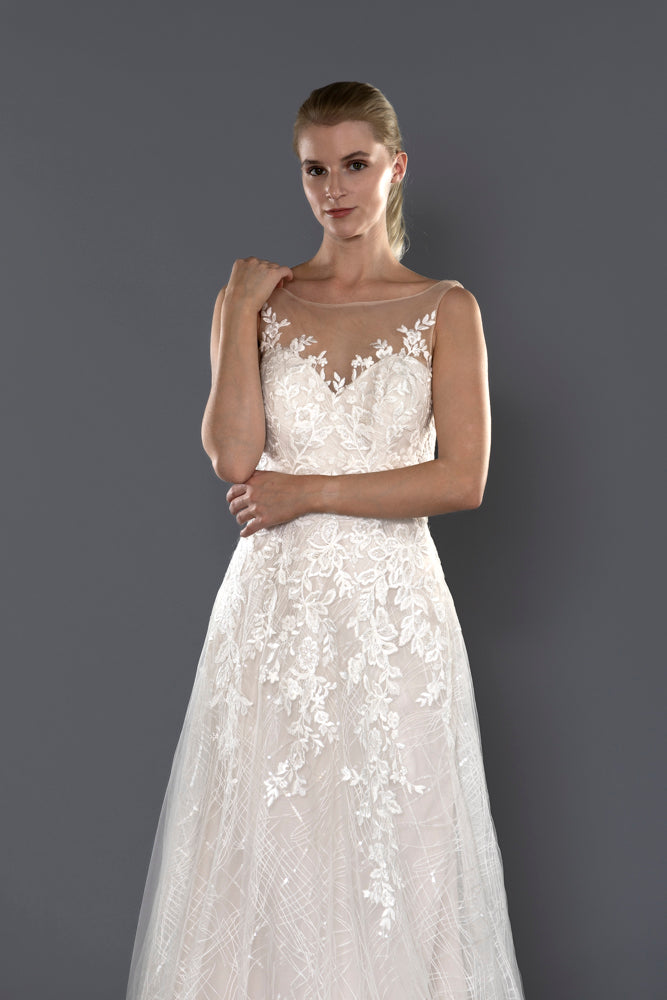 Wedding Gown A-line Moloty A163