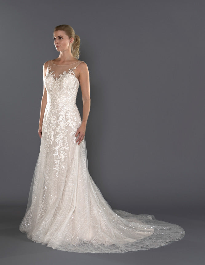 Wedding Gown A-line Moloty A163