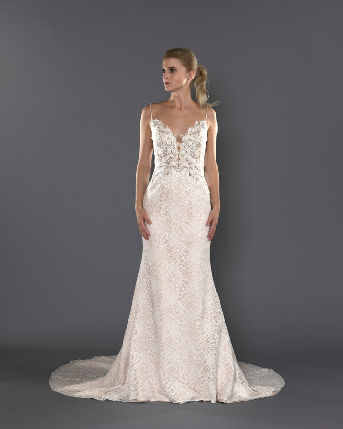 Wedding Gown Fit & Flare Moloty A164