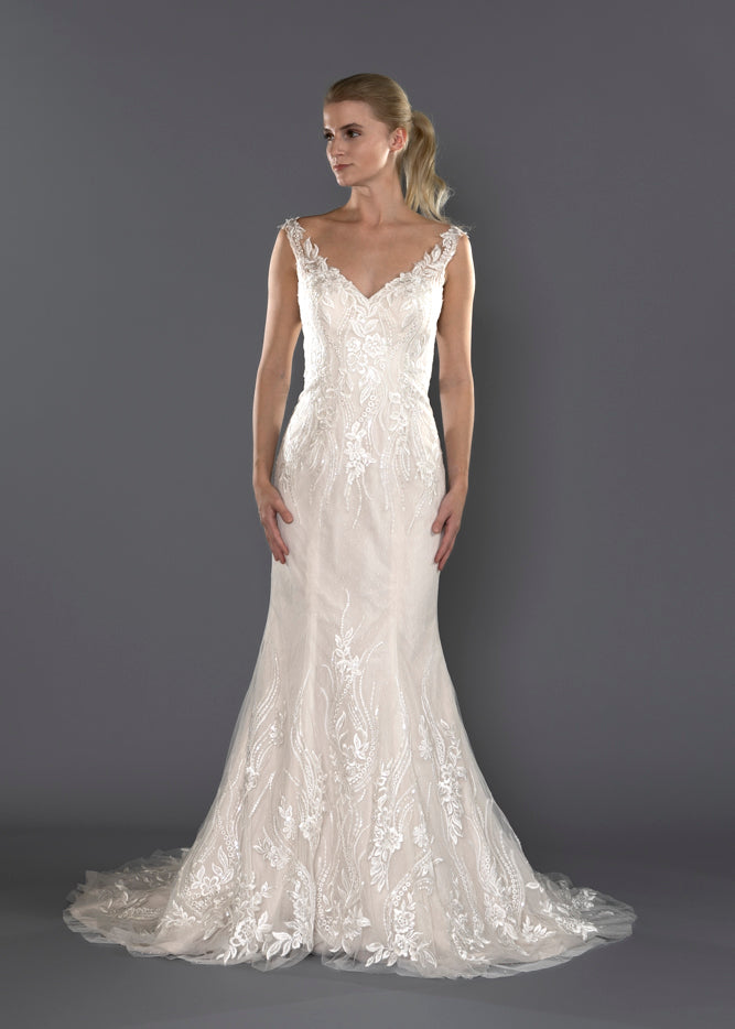 Wedding Gown Fit & Flare Moloty A169