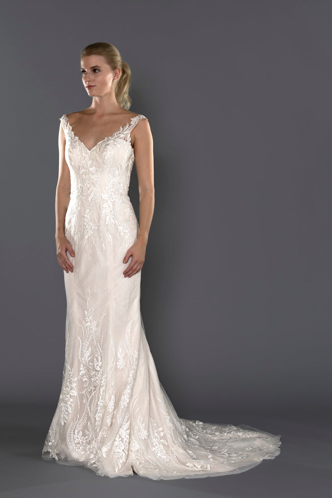 Wedding Gown Fit & Flare Moloty A169