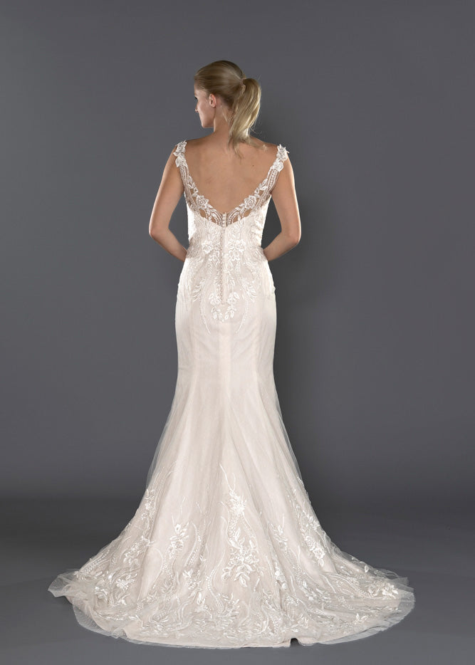 Wedding Gown Fit & Flare Moloty A169