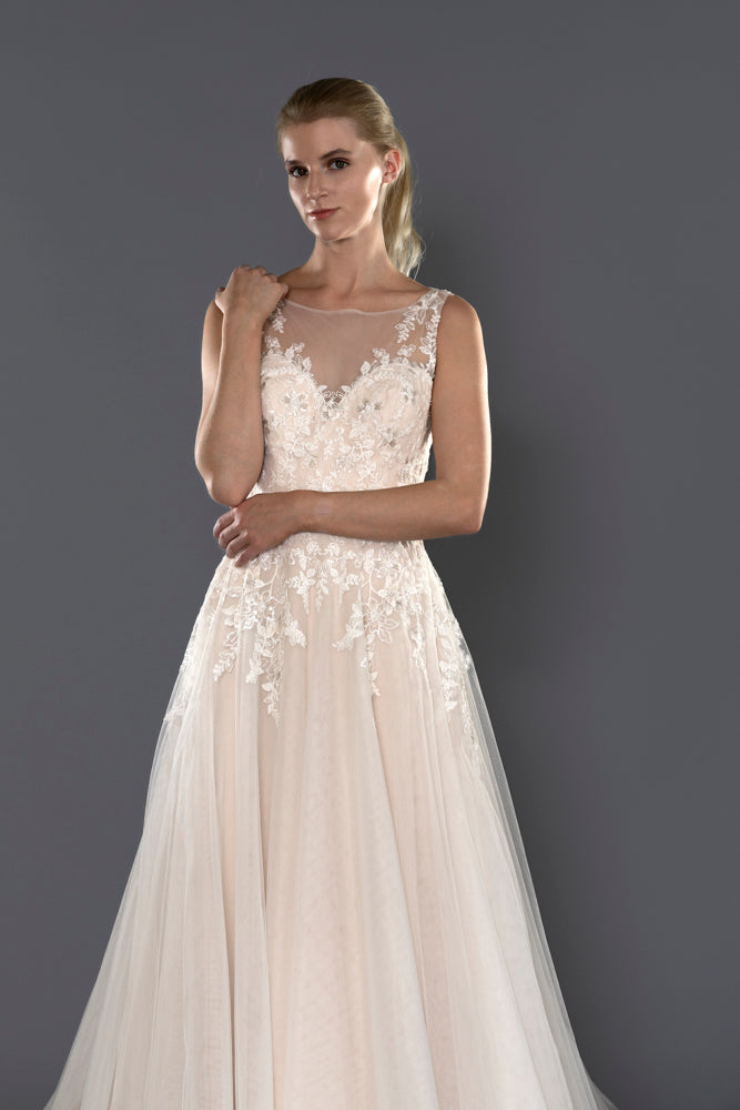 Wedding Gown A-line Moloty A171