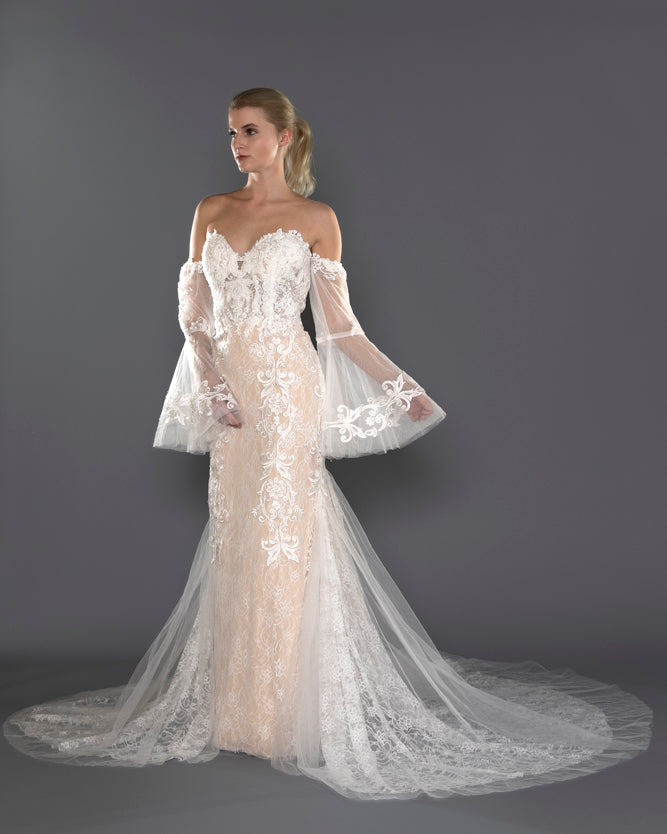 Wedding Gown Fit & Flare Moloty A173