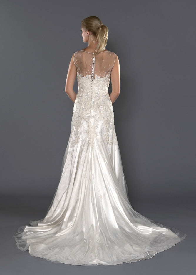 Wedding Gown Fit & Flare Moloty A176