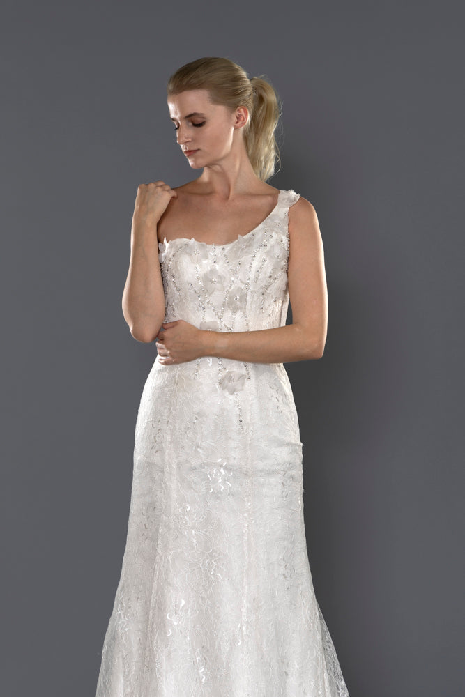 Wedding Gown Fit & Flare Moloty A178