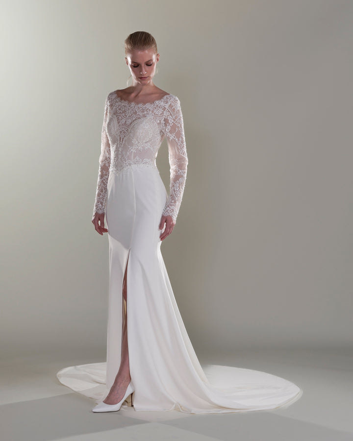 Wedding Gown Fit & Flare Moloty A009