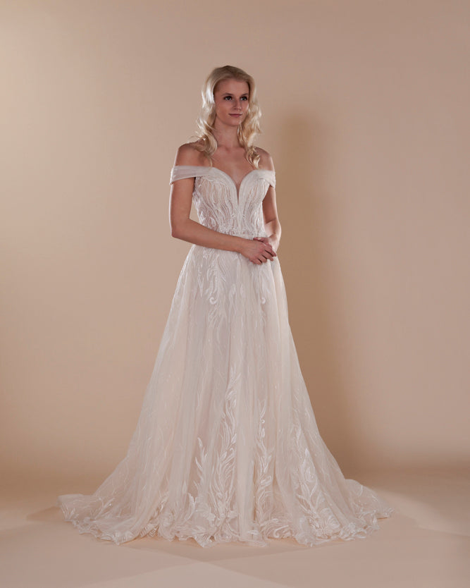 Wedding Gown A-line Moloty A187