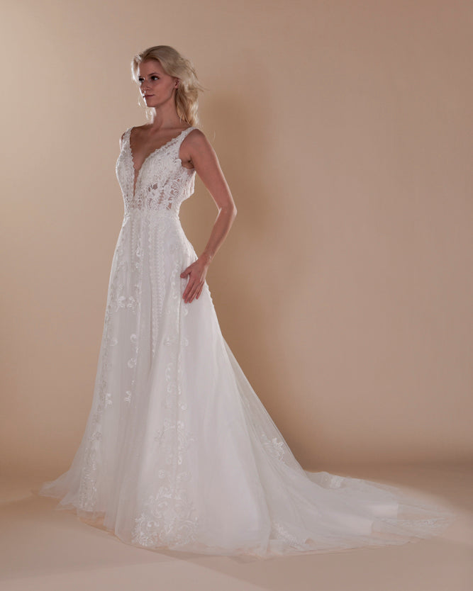 Wedding Gown A-line Moloty A198