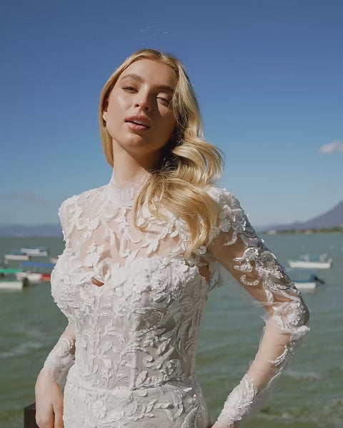 Wedding Gown Sheath Calla Blanche Gabi LA24236