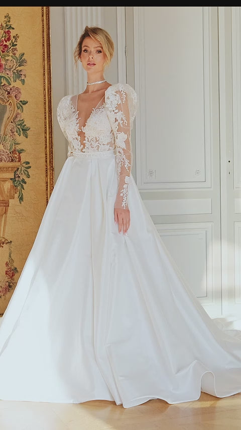 Wedding Gown A-line OKSANA MUKHA Jessie