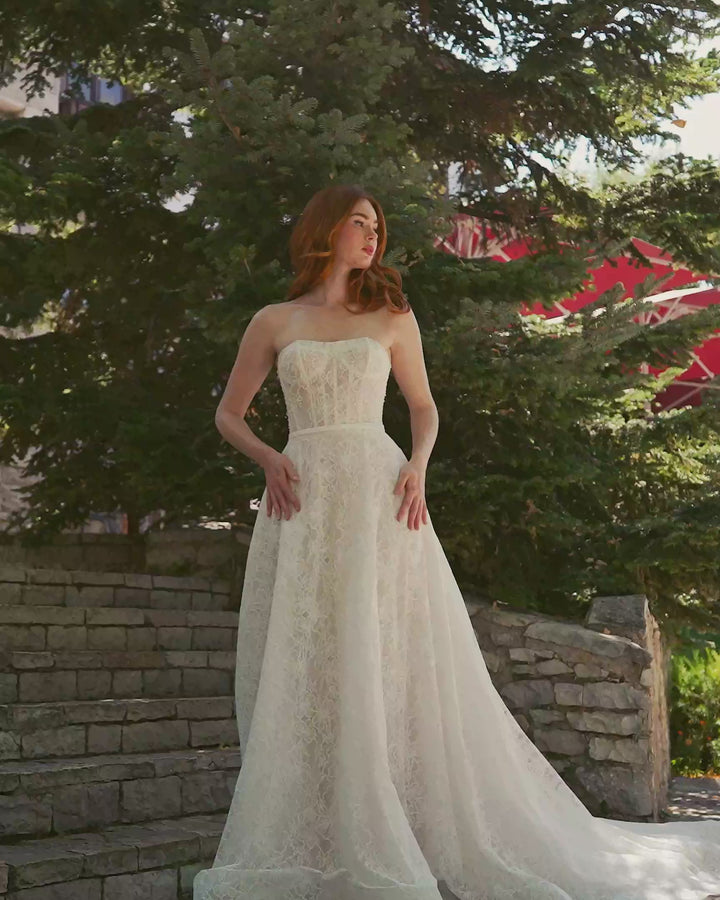 Wedding Gown A-line Calla Blanche Esme LA25113